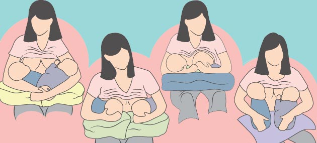 twin breastfeeding positions